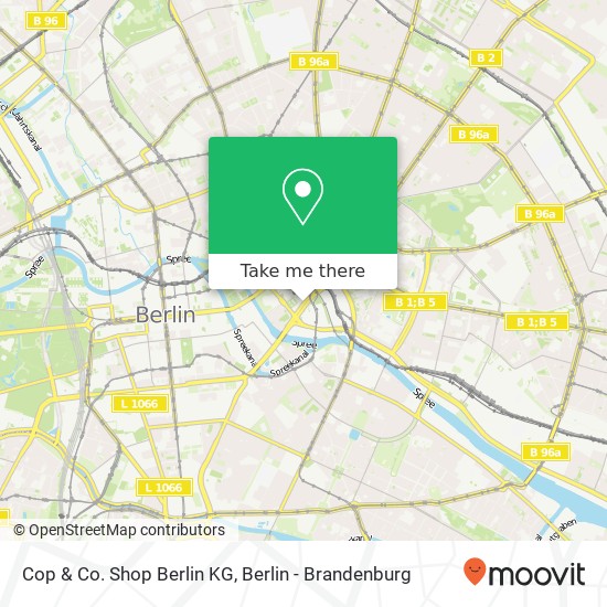 Cop & Co. Shop Berlin KG map