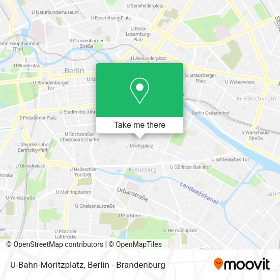 Карта U-Bahn-Moritzplatz