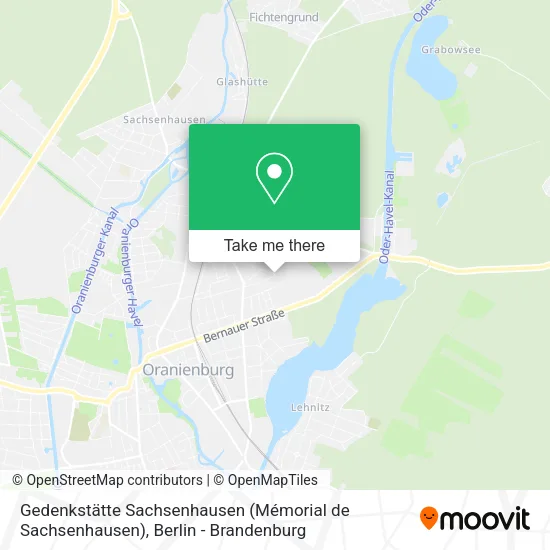 Карта Gedenkstätte Sachsenhausen (Mémorial de Sachsenhausen)