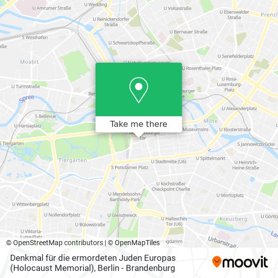 Denkmal für die ermordeten Juden Europas (Holocaust Memorial) map