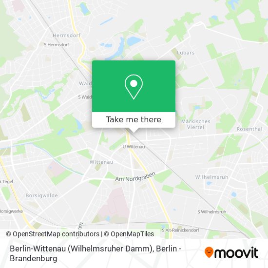 Berlin-Wittenau (Wilhelmsruher Damm) map