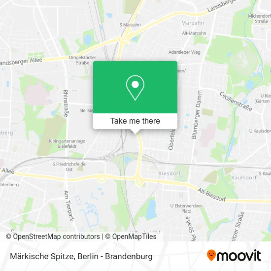 Карта Märkische Spitze