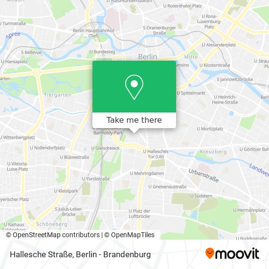 Карта Hallesche Straße