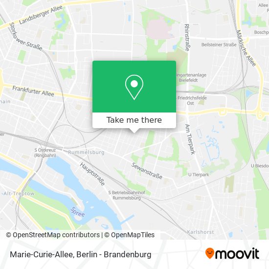 Marie-Curie-Allee map