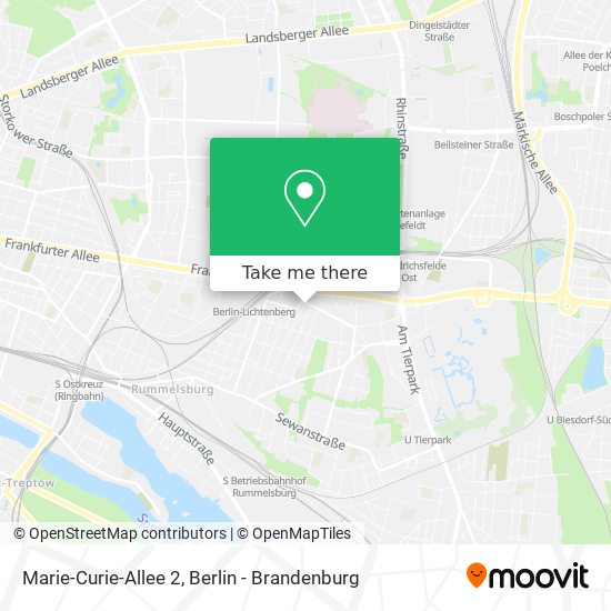 Marie-Curie-Allee 2 map