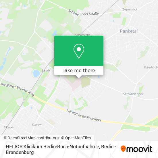 Карта HELIOS Klinikum Berlin-Buch-Notaufnahme