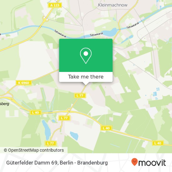 Güterfelder Damm 69 map