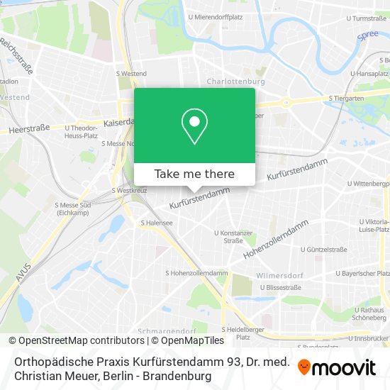 Orthopädische Praxis Kurfürstendamm 93, Dr. med. Christian Meuer map