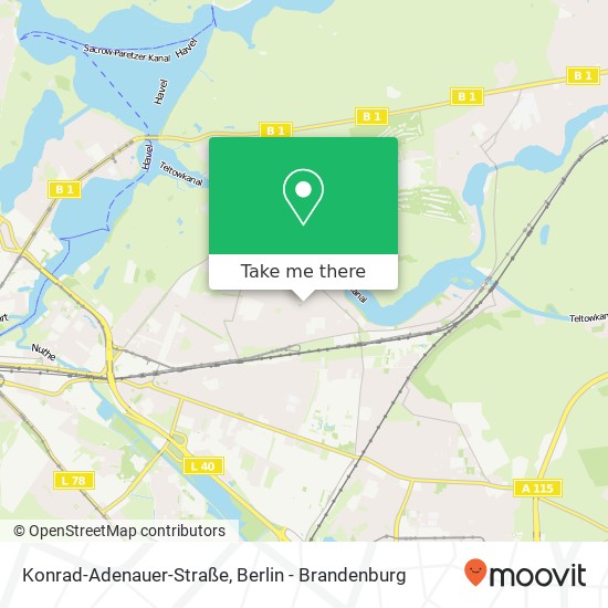 Карта Konrad-Adenauer-Straße
