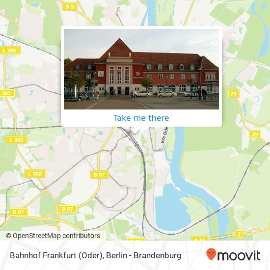 Bahnhof Frankfurt (Oder) map