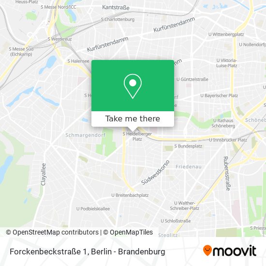 Карта Forckenbeckstraße 1