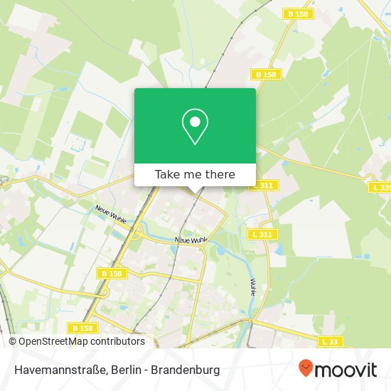 Карта Havemannstraße