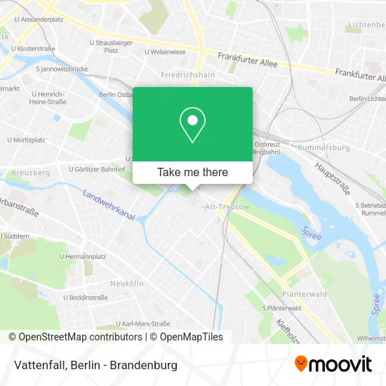 Карта Vattenfall
