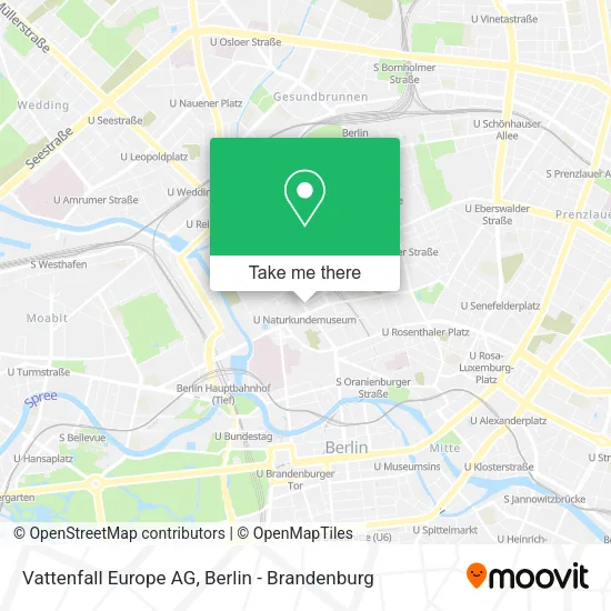 Карта Vattenfall Europe AG