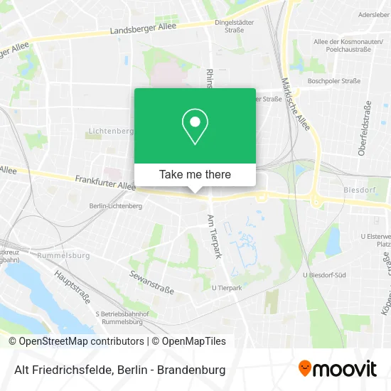 Карта Alt Friedrichsfelde