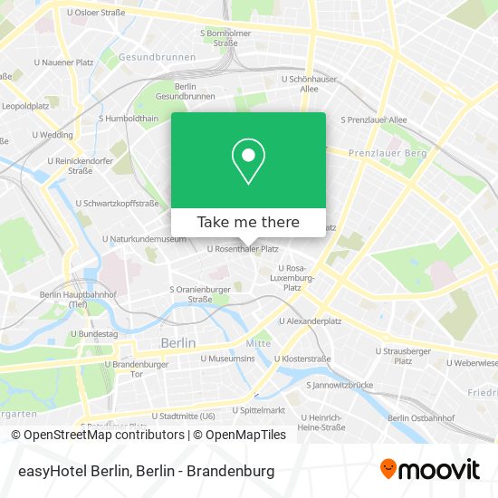 easyHotel Berlin map