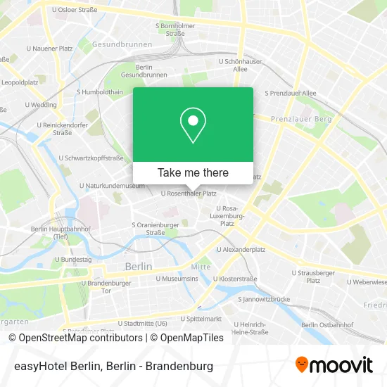 Карта easyHotel Berlin