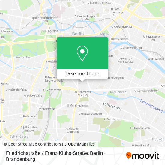 Карта Friedrichstraße / Franz-Klühs-Straße