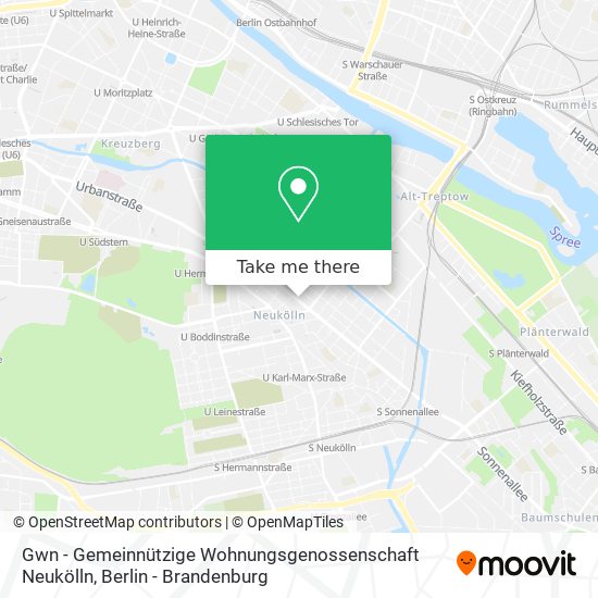 Gwn - Gemeinnützige Wohnungsgenossenschaft Neukölln map