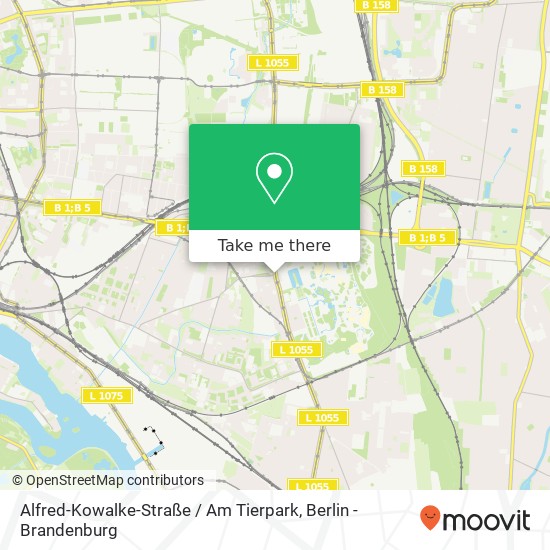 Alfred-Kowalke-Straße / Am Tierpark map
