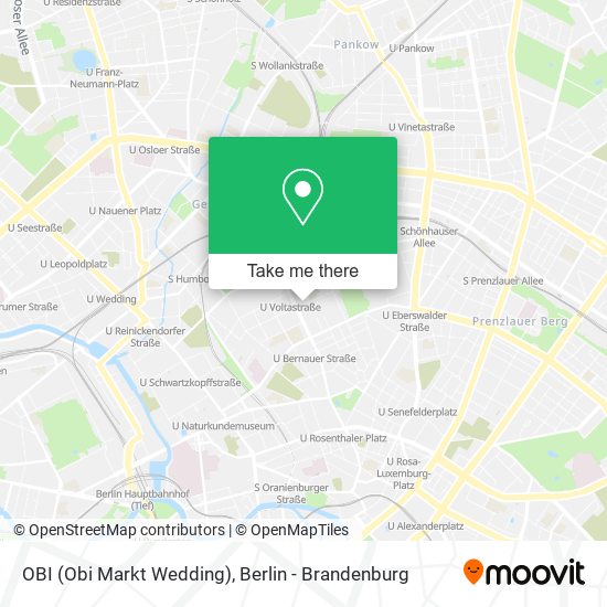 Карта OBI (Obi Markt Wedding)