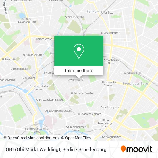 How To Get To Obi Obi Markt Wedding In Gesundbrunnen By Bus Subway S Bahn Or Train