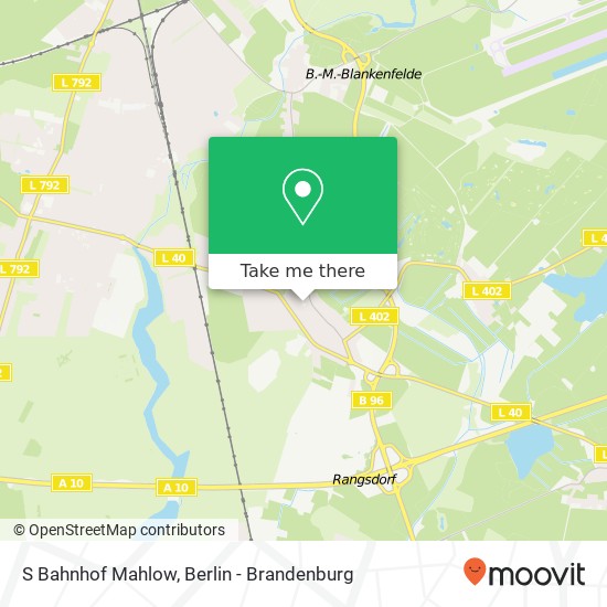 S Bahnhof Mahlow map