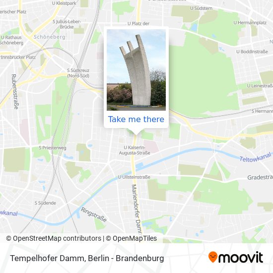 Tempelhofer Damm map