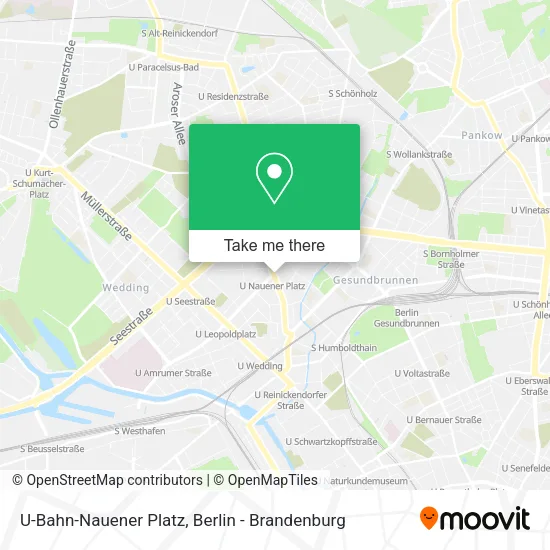 Карта U-Bahn-Nauener Platz