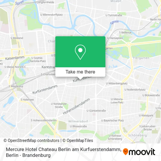 Карта Mercure Hotel Chateau Berlin am Kurfuerstendamm