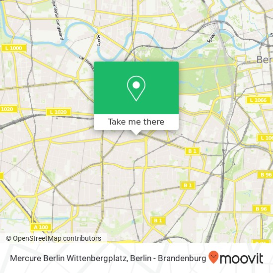 Mercure Berlin Wittenbergplatz map