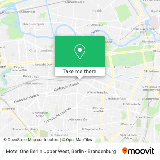 Motel One Berlin Upper West map