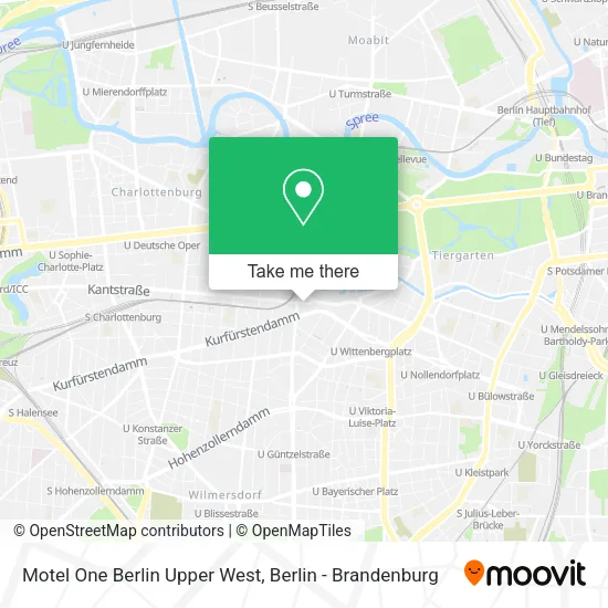 Карта Motel One Berlin Upper West
