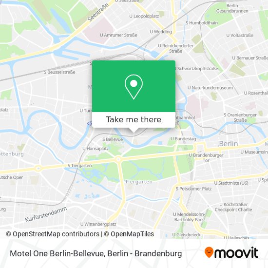 Карта Motel One Berlin-Bellevue