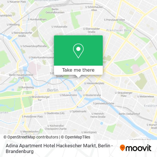 Adina Apartment Hotel Hackescher Markt map