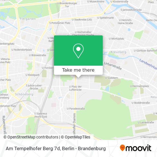 Am Tempelhofer Berg 7d map
