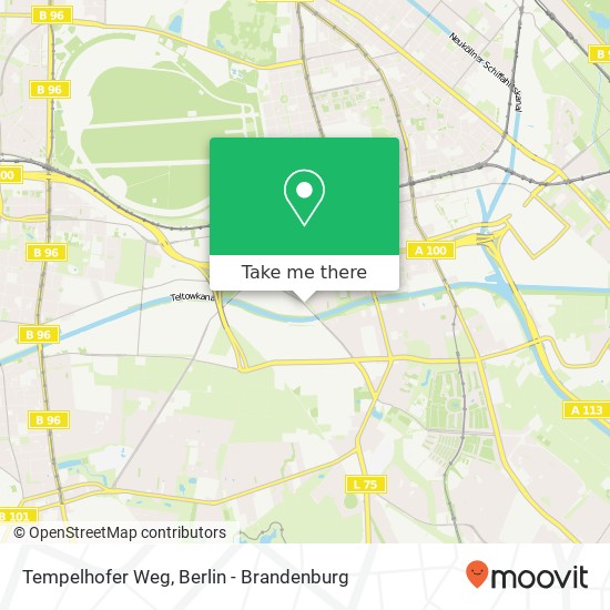 Tempelhofer Weg map