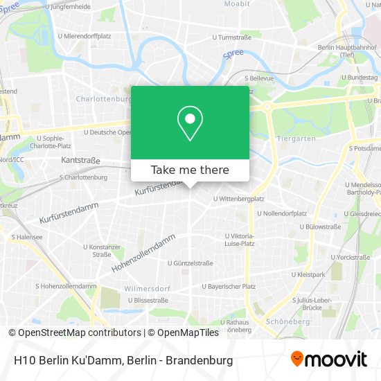 H10 Berlin Ku'Damm map