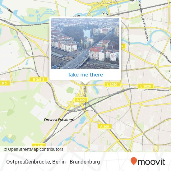 Ostpreußenbrücke map