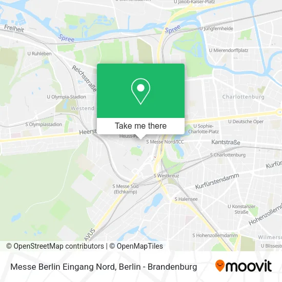 Карта Messe Berlin Eingang Nord