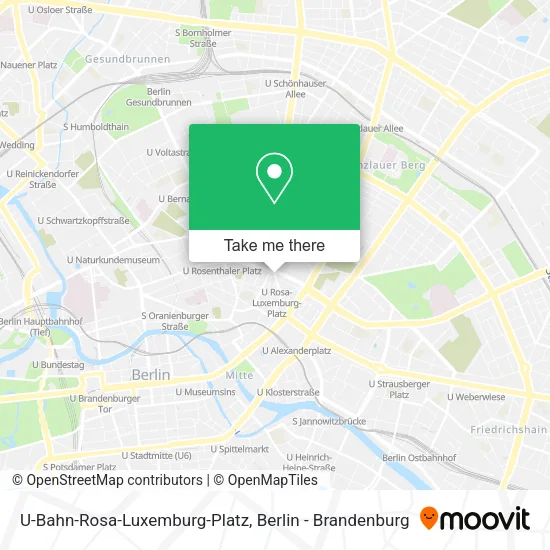 Карта U-Bahn-Rosa-Luxemburg-Platz