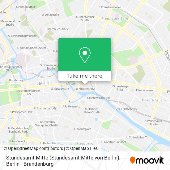 Standesamt Mitte (Standesamt Mitte von Berlin) map