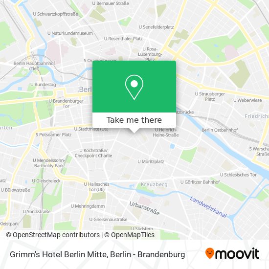 Grimm's Hotel Berlin Mitte map