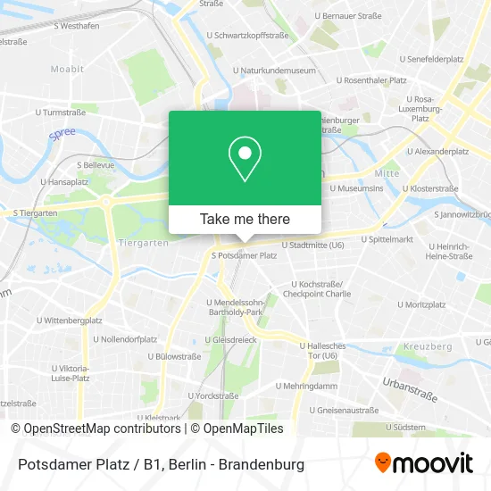 Potsdamer Platz / B1 map