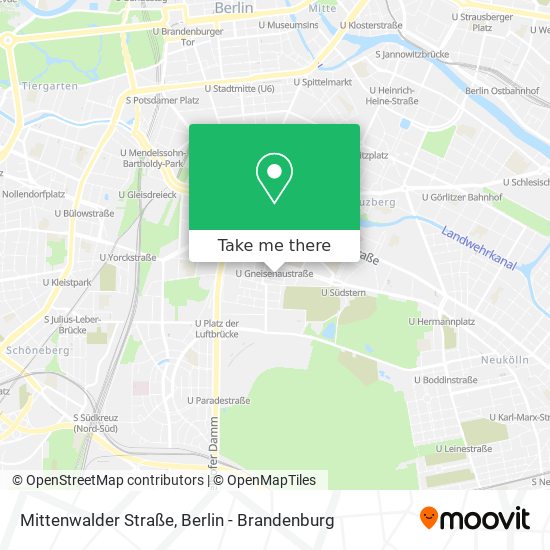 Mittenwalder Straße map