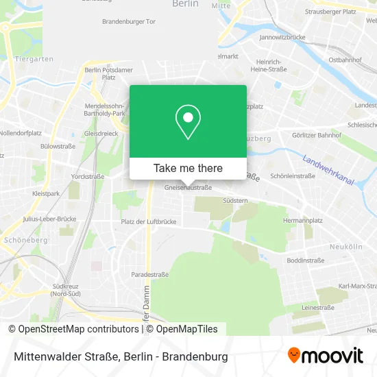 Mittenwalder Straße map