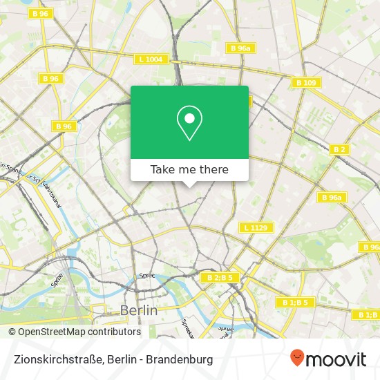 Карта Zionskirchstraße