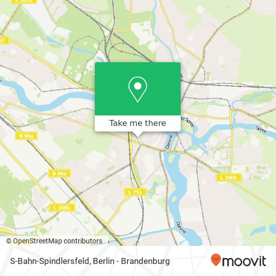 S-Bahn-Spindlersfeld map
