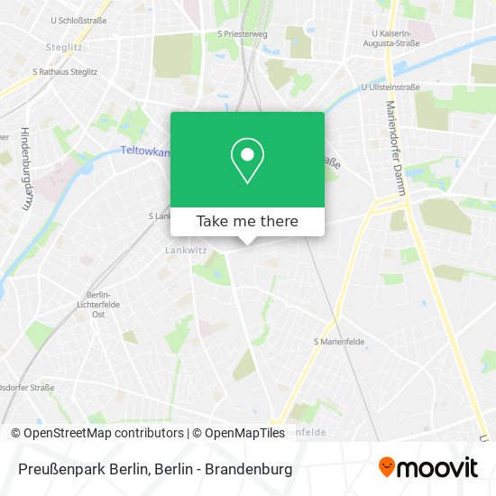 Preußenpark Berlin map