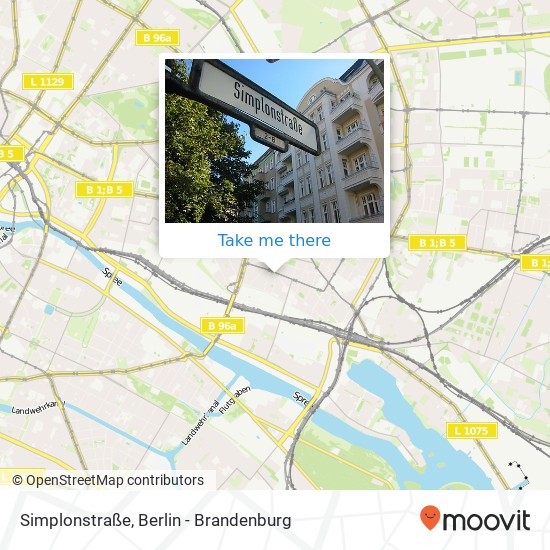 Карта Simplonstraße